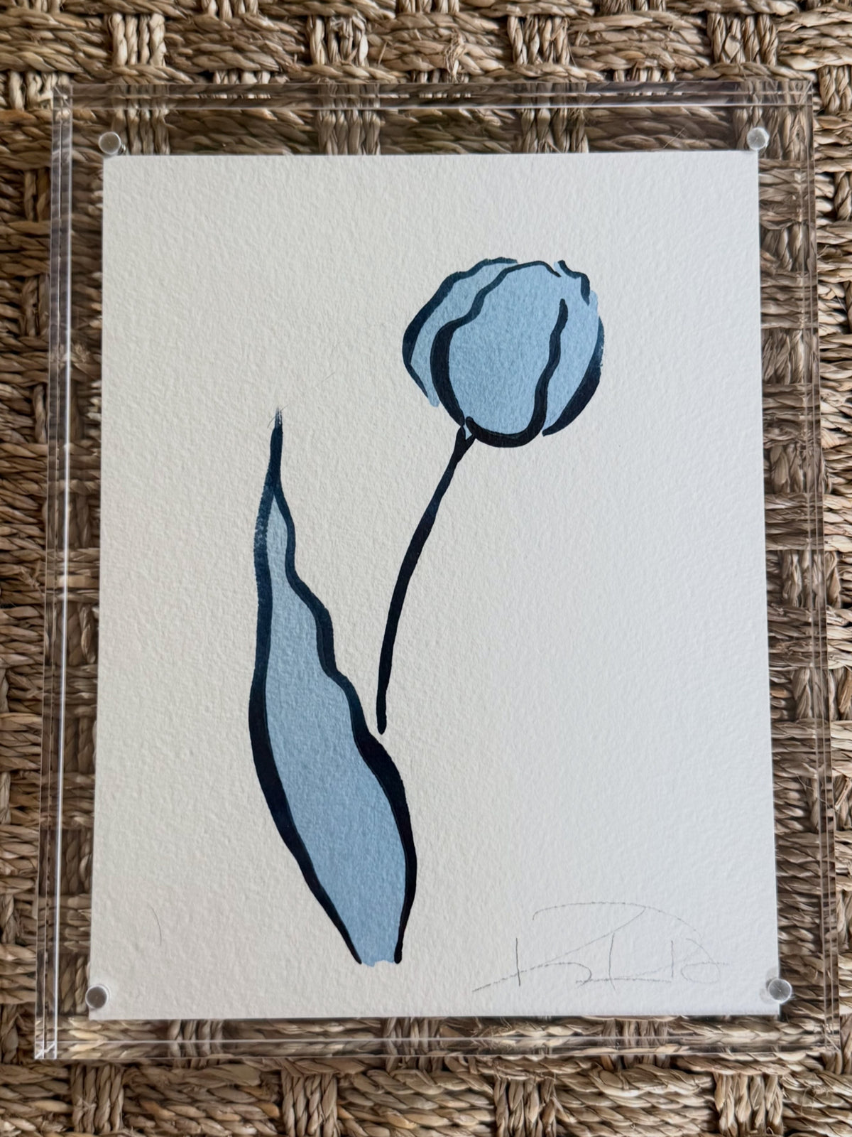 9x7 - Blue Tulip - Kayce Hughes