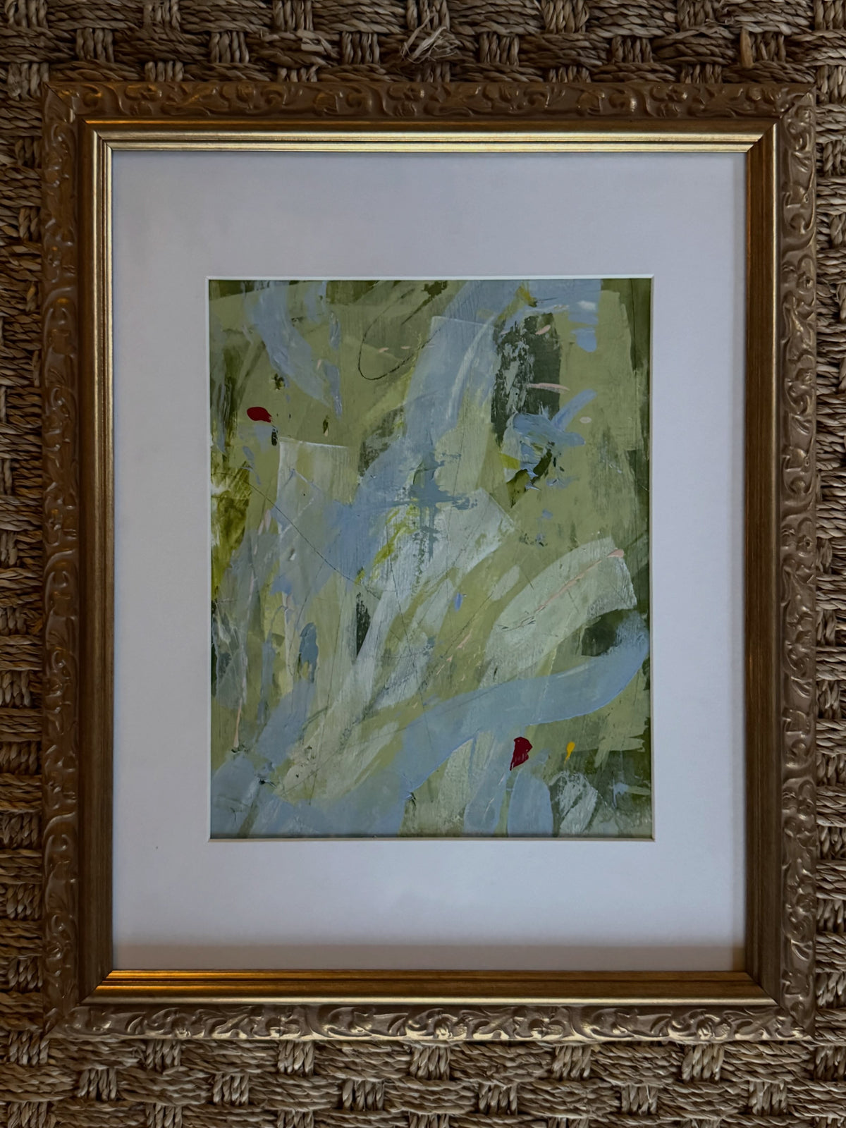 Blue and Green Abstract - Vintage - Elizabeth Harp Smith
